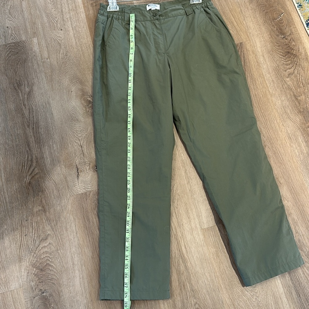 Fleece Lined Pants Hiking Pants Mountain Warehouse Olive Green Twill - Picture 7 of 11